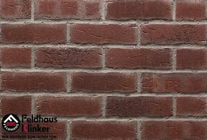 Клинкерная плитка Feldhaus Klinker Sintra Cerasi Aubergine R664DF14 5,2x24 матовая