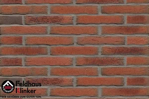Клинкерная плитка Feldhaus Klinker Sintra Terracotta Bario R698DF17 5,2x24 матовая