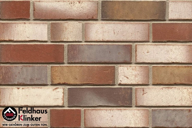 Клинкерная плитка Feldhaus Klinker Vario Ardor Trecolora R921NF14 7,1x24 матовая