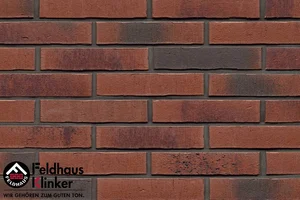 Клинкерная плитка Feldhaus Klinker Vascu Carmesi Carbo R754DF14 5,2x24 матовая
