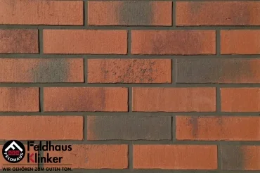 Клинкерная плитка Feldhaus Klinker Vascu Carmesi Carbo R754NF14 7,1x24 матовая