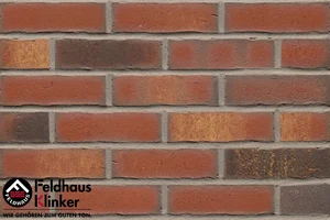 Клинкерная плитка Feldhaus Klinker Vascu Carmesi Legoro R744NF14 7,1x24 матовая
