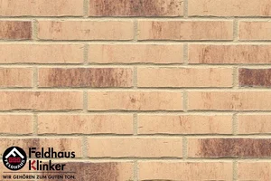 Клинкерная плитка Feldhaus Klinker Vascu Crema Petino R742DF14 5,2x24 матовая
