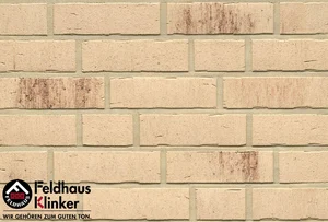 Клинкерная плитка Feldhaus Klinker Vascu Crema Petino R742NF11 7,1x24 матовая