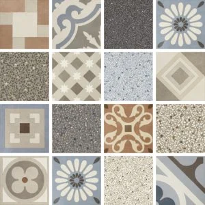 Керамогранит Fioranese Cementine Retro Mix 20x20 натуральный