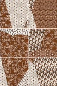 Керамогранит Fioranese Kintsugi 20 Japan-Mix Rust 21x21 глянцевый