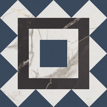Керамогранит Fioranese Marmorea Intensa 20 Deco Blueberry 20x20 натуральный