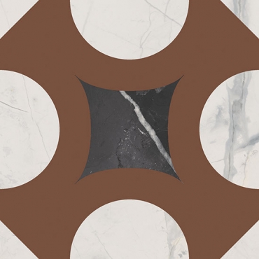 Керамогранит Fioranese Marmorea Intensa 20 Deco Dusty Mauve 20x20 натуральный
