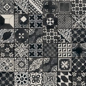 Керамогранит Fioranese Riggiole Nero Mix 20x20 натуральный