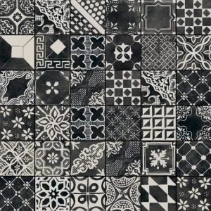 Керамогранит Fioranese Riggiole Nero Mix 20x20 натуральный