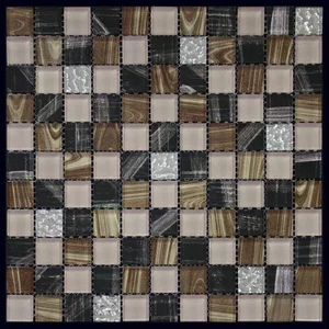 Мозаика Natural Mosaic Flash 5BD-250 (5BFHD-2504A) (Стекло) 30x30 глянцевая