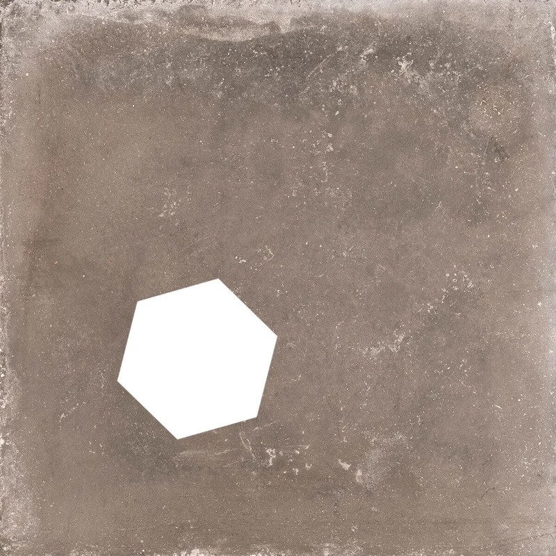 Декоративный элемент Flaviker Backstage Graphite Hexagon Hole 60x60 матовый