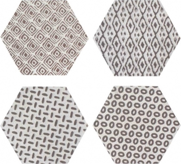 Вставка Flaviker Backstage Hexagon Texture Mi4 8,5x8,5 матовая