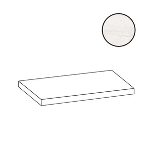 Ступень Flaviker Double Angolare Top Sx Linear White Nat PF60014904 32x120 натуральная