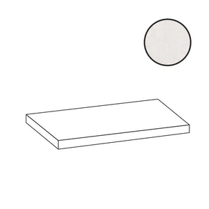 Ступень Flaviker Double Angolare Top Sx Plain White Nat PF60014916 32x120 натуральная