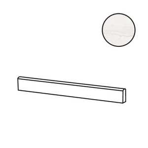 Бордюр Flaviker Double Battiscopa Linear White Nat PF60014884 5,5x120 натуральный