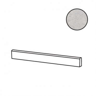 Бордюр Flaviker Double Battiscopa Plain Grey Nat PF60014889 5,5x120 натуральный