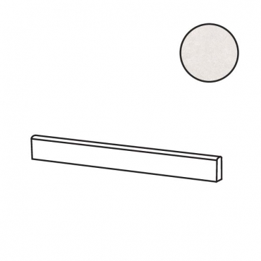 Бордюр Flaviker Double Battiscopa Plain White Nat PF60014888 5,5x120 натуральный
