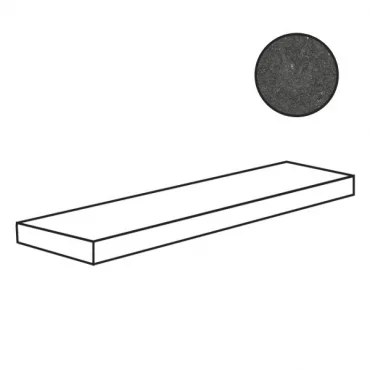 Ступень Flaviker Nordik Stone Ang.P Sx Black 0004849 32x120 матовая