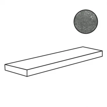 Ступень Flaviker Nordik Stone Ang.P Sx Grey Lap 0004868 32x120 лаппатированная