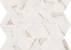 Мозаика Flaviker Supreme Evo Mosaico Triangoli Calacatta PF60000995 26x34 полированная