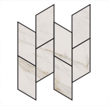Мозаика Flaviker Supreme Evo Mosaico Twist Anticato White Lux PF60008868 30x30 полированная