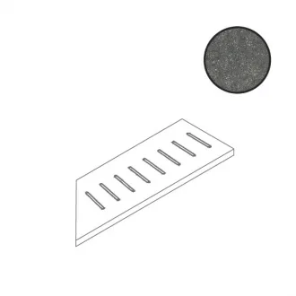 X20 Nordik Stone Ang. Griglia Dx Black 0004249