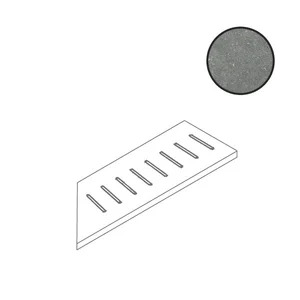 Спецэлемент Flaviker X20 Nordik Stone Ang. Griglia Dx Grey 0004248 18x90 матовый