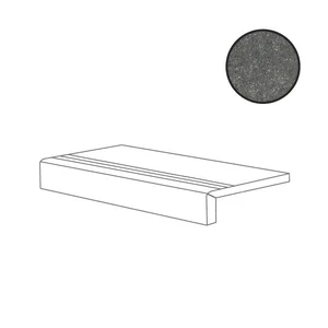 Спецэлемент Flaviker X20 Nordik Stone Elem. L Grip Black 0007095 15x90 матовый