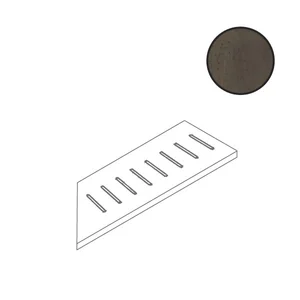 Спецэлемент Flaviker X20 Rebel Ang. Griglia Dx Bronze 0004264 18x90 матовый