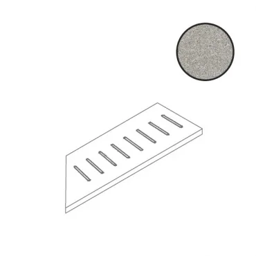 Спецэлемент Flaviker X20 River Ang. Griglia Dx Ecru 0002283 15x60 матовый