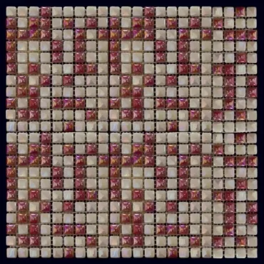 Мозаика Natural Mosaic Flex Mix TC-27 (Стекло) 31,5x31,5 глянцевая