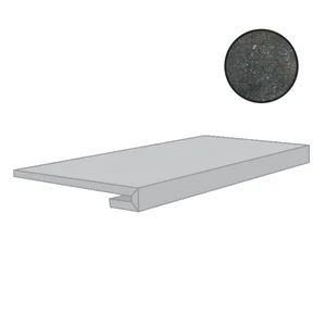 Ступень Floor Gres Airtech London Black Nat Gr 761065 33x120 матовая