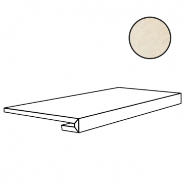 Ступень Floor Gres Biotech Crema Stone Nat 9mm Gradino 779032 33x120 натуральная
