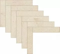 Керамогранит Floor Gres Biotech Herringbone Crema Stone 9mm 779361 44,9x69,8 матовый