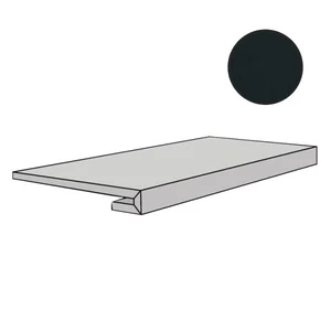 Ступень Floor Gres B&W Marble Black Naturale Gr 767423 33x120 матовая