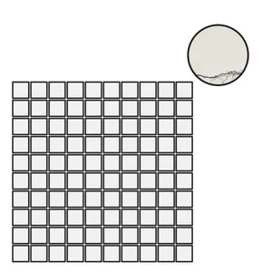 Мозаика Floor Gres B&W Marble Breach Naturale Mosaico (3X3) 767389 30x30 матовая