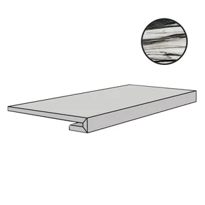 Ступень Floor Gres B&W Marble Fall Naturale Gr 767429 33x120 матовая