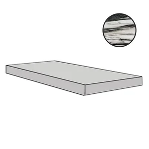 Ступень Floor Gres B&W Marble Fall Naturale Gr.Dx 767437 33x120 матовая