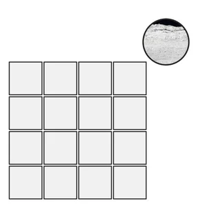 Мозаика Floor Gres B&W Marble Flow High Glossy 6mm Mos (7,5X7,5) 767450 30x30 полированная