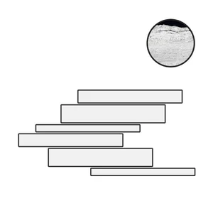 Декоративный элемент Floor Gres B&W Marble Flow Naturale Lis.Sf 767407 21x40 матовый