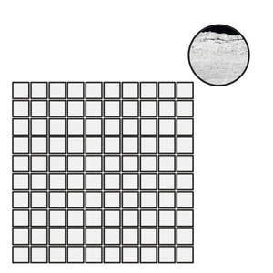 Мозаика Floor Gres B&W Marble Flow Naturale Mosaico (3X3) 767391 30x30 матовая