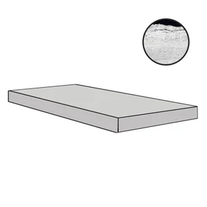 Ступень Floor Gres B&W Marble Flow Naturale Gr.Dx 767436 33x120 матовая
