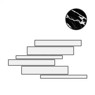 B&W Marble Fragment Naturale Lis.Sf 767404