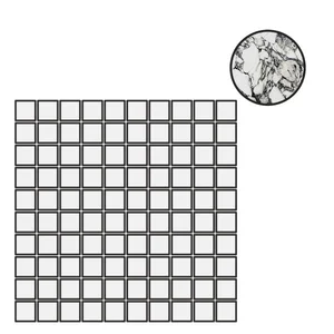 Мозаика Floor Gres B&W Marble Pebble Naturale Mosaico (3X3) 767390 30x30 матовая