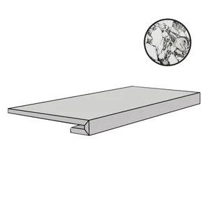 Ступень Floor Gres B&W Marble Pebble Naturale Gr 767427 33x120 матовая