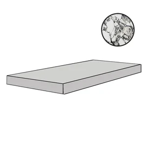 Ступень Floor Gres B&W Marble Pebble Naturale Gr.Sx 767443 33x120 матовая