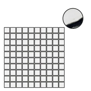 Мозаика Floor Gres B&W Marble Wave High Glossy Mosaico (3X3) 767378 30x30 полированная