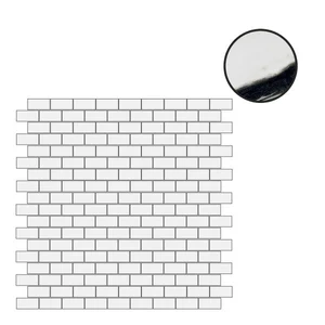 Мозаика Floor Gres B&W Marble Wave Naturale 6mm Mos (1,5X3) 767476 30x30 матовая