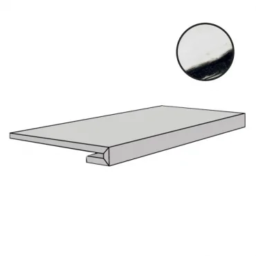Ступень Floor Gres B&W Marble Wave Naturale Gr 767424 33x120 матовая